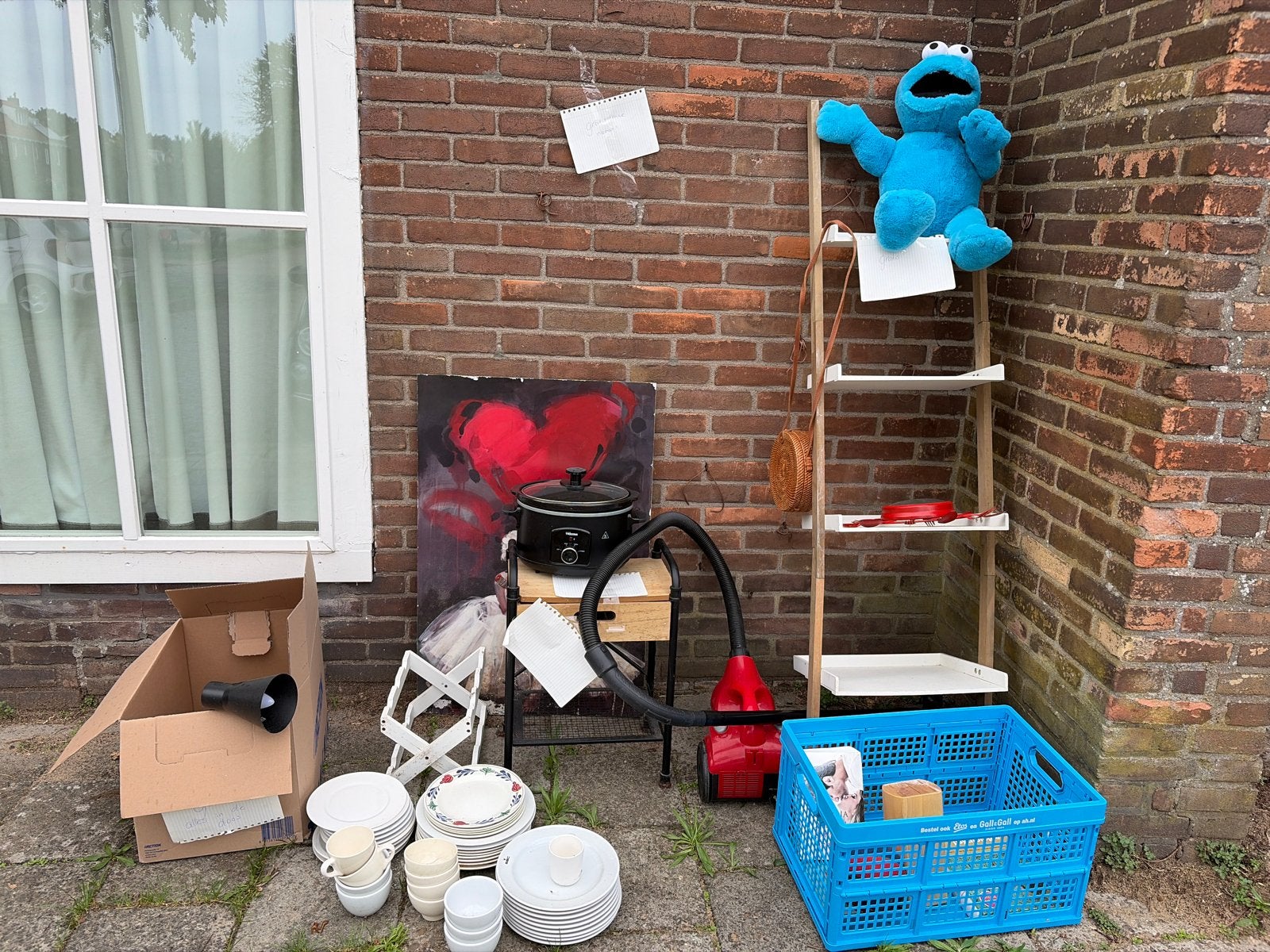 Diverse gratis spullen, Ophalen