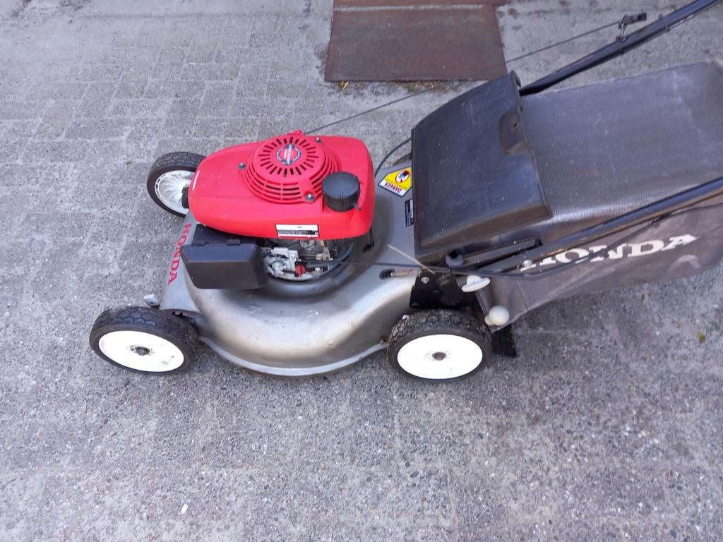 Honda hrr 2165 vxa met dubbele messen. En aandrijving., Ophalen, Cirkelmaaier, Honda, Gebruikt