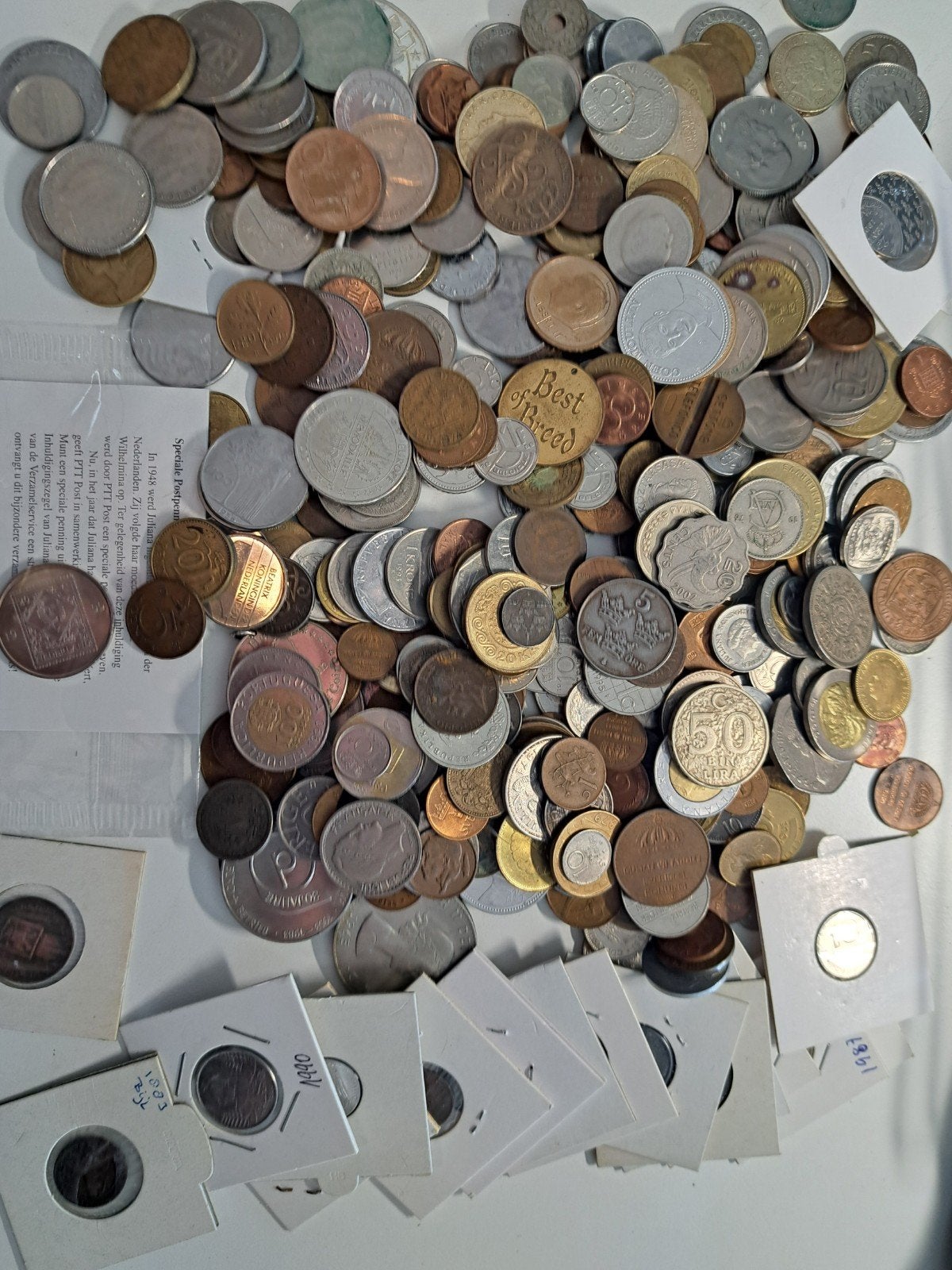 2 kilo diverse munten, wereldmunten, oude munten, Ophalen of Verzenden, Losse munt