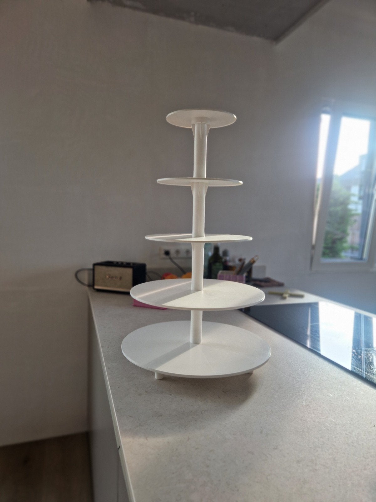 Taart-cupcakestandaard etagère, Ophalen