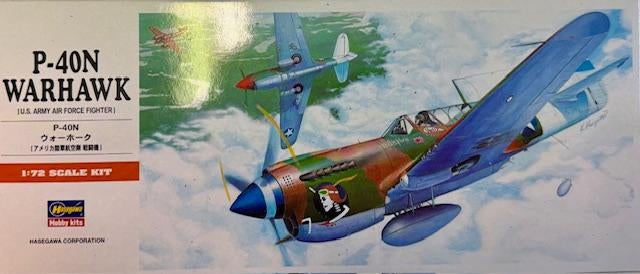 Coelianmodels, Hasegawa 00139, P-40N Warhawk, 1/72, € 14,99, Nieuw, Ophalen of Verzenden, Vliegtuig, Hasegawa