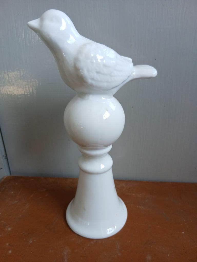 Aardewerk vogel op voet, Ophalen of Verzenden, Dier
