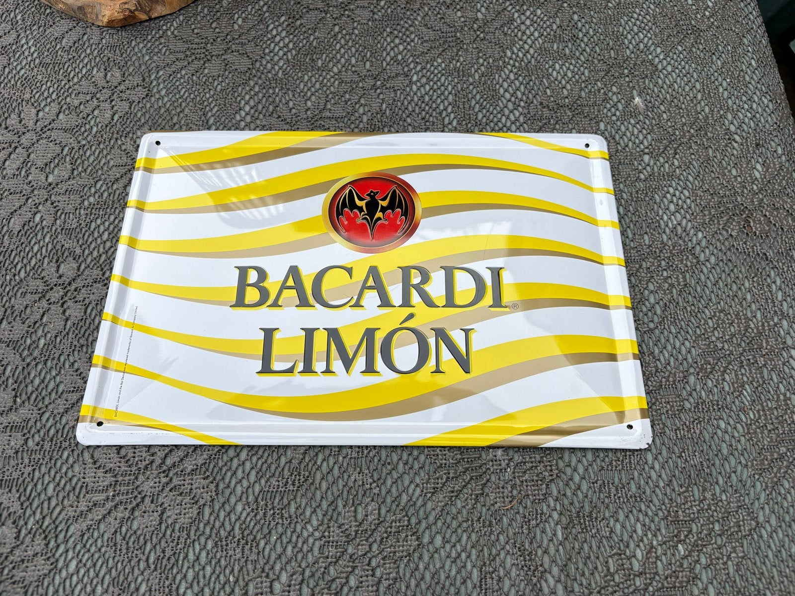Bacardi Limón Reclamebord - Nieuwstaat, Verzamelen, Ophalen of Verzenden, Nieuw, Reclamebord