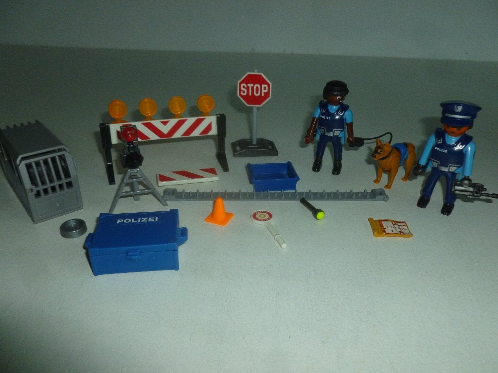 Playmobil Wegblokkade Politie 6924 Prijs, Ophalen of Verzenden, Gebruikt, Complete set, Overige typen