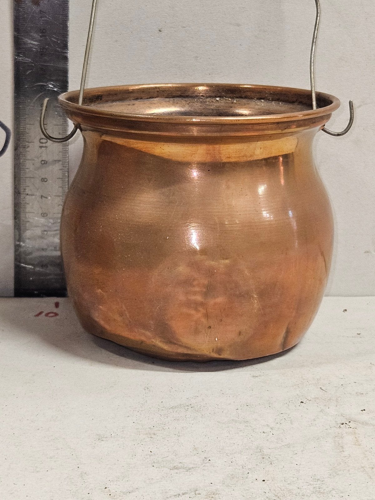 Koperen Pot met Hengsel, Ophalen of Verzenden