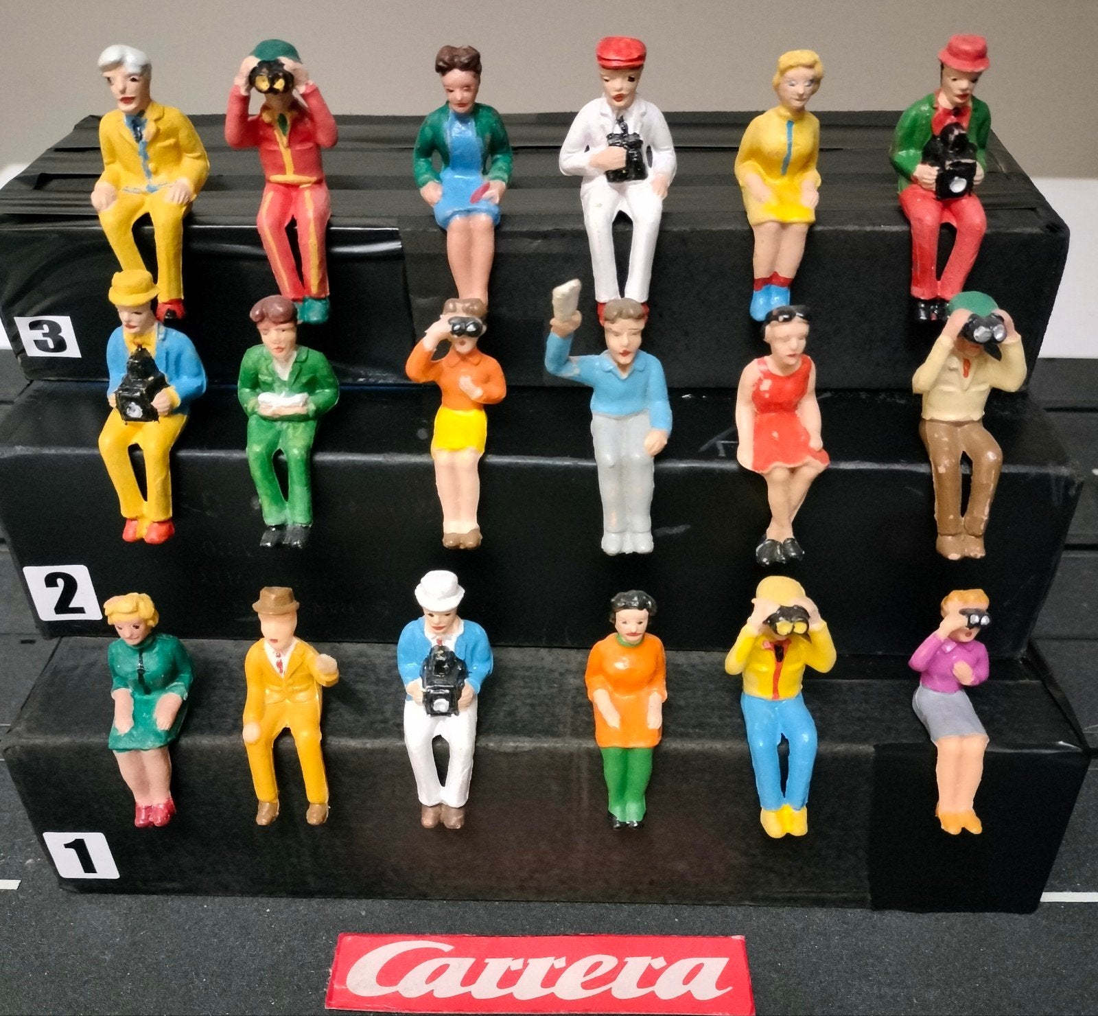 Carrera racebaan scenery poppetjes orginele tribune figuren, Ophalen of Verzenden, Elektrisch, Carrera