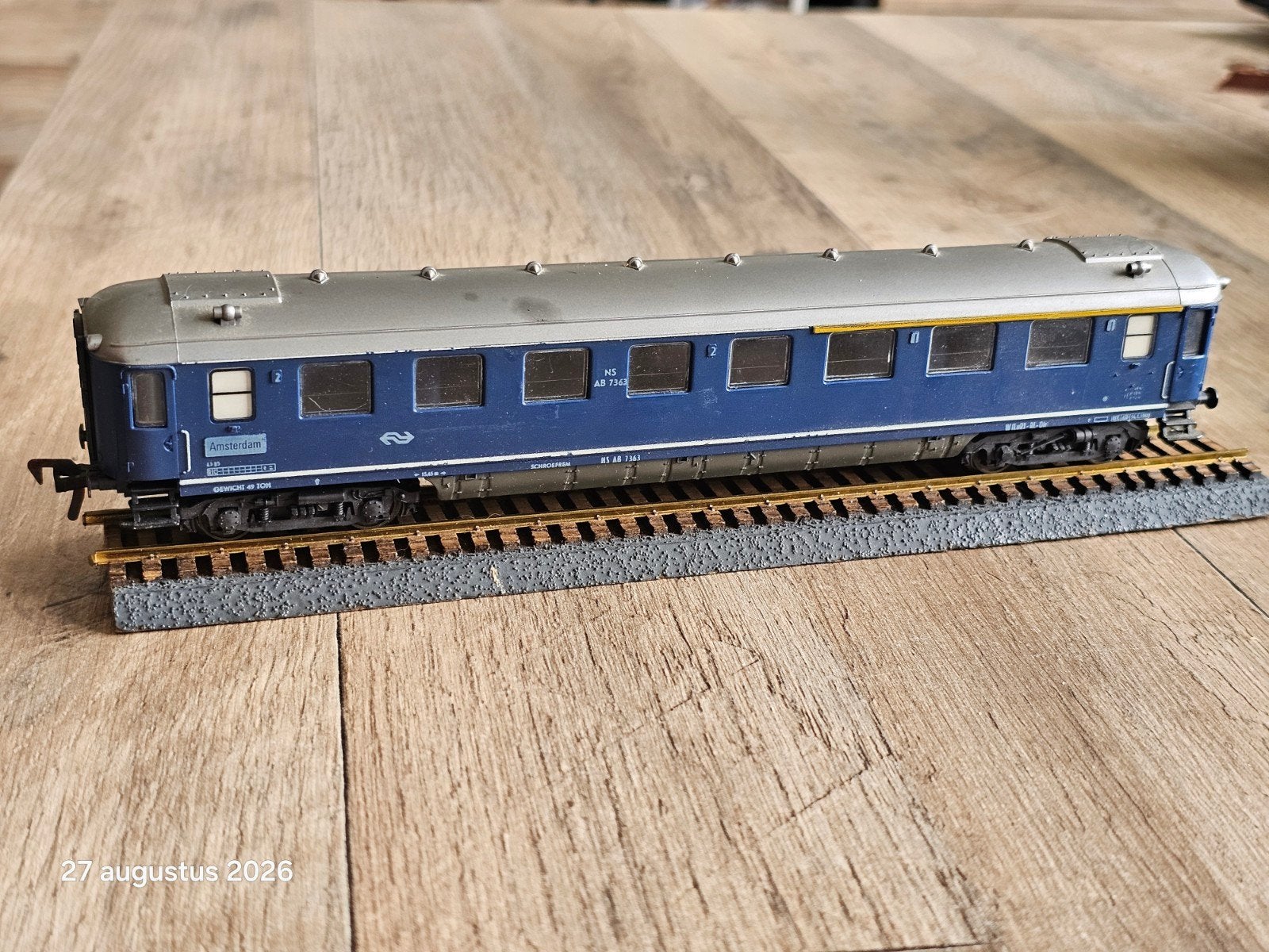 Fleischmann Ho-spoor NS Wagon - Modelspoorbaan, Gebruikt, Gelijkstroom, Fleischmann, Wagon