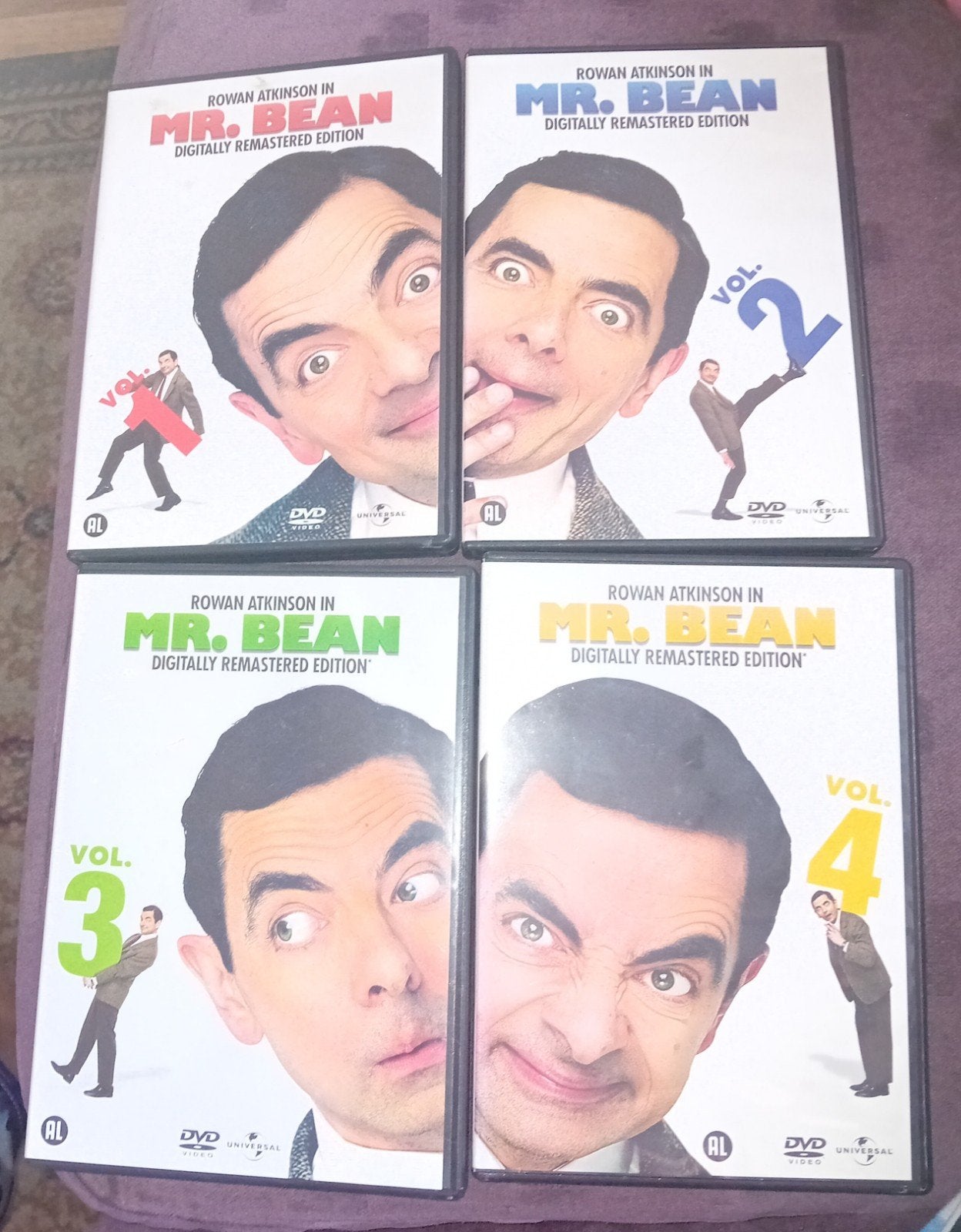 Mr. Bean Digitally Remastered Edition DVD's  Vol. 1-4, Engels, Alle leeftijden, Nederlands, Ophalen of Verzenden