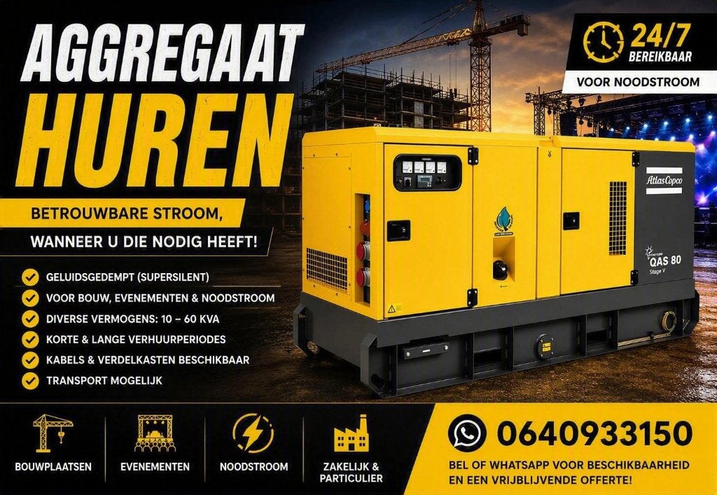 Diesel Aggregaat te huur