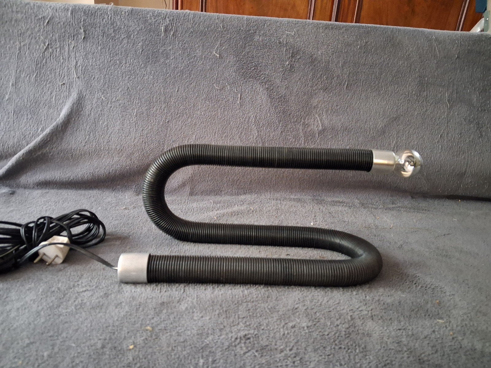Unieke Snake buislamp (raak?) Zwart met aluminium deta, Ophalen of Verzenden, Gebruikt
