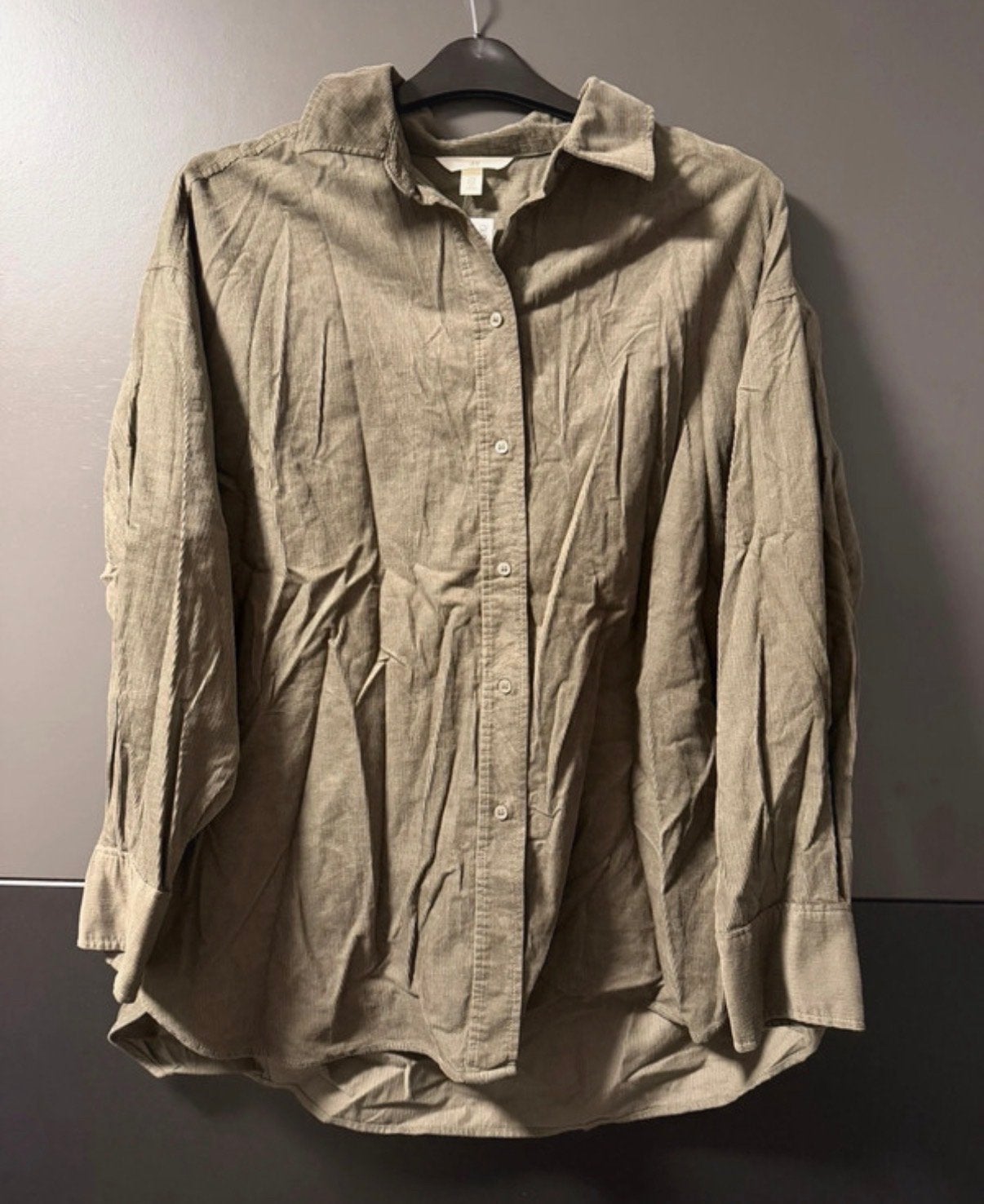 Nieuw Corduroy Overhemd Maat M, Verzenden, Nieuw, Maat 38/40 (M), Groen