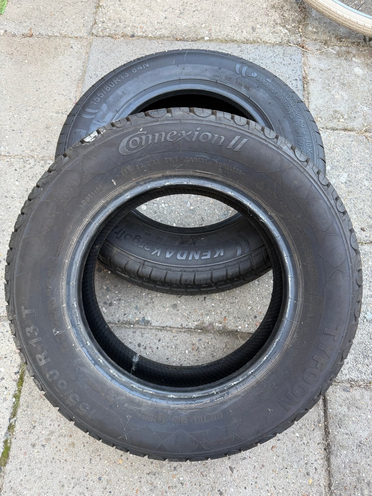 Twee nieuwe banden 155/80R13 Kenda Konnexion II, Ophalen of Verzenden, Nieuw