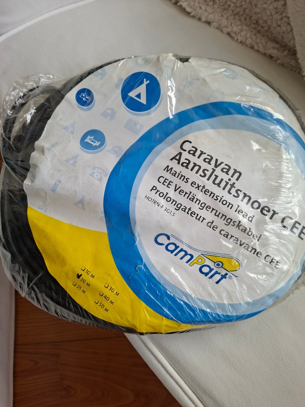 CamPart Caravan Aansluitsnoer CEE - 20M, Ophalen, Nieuw