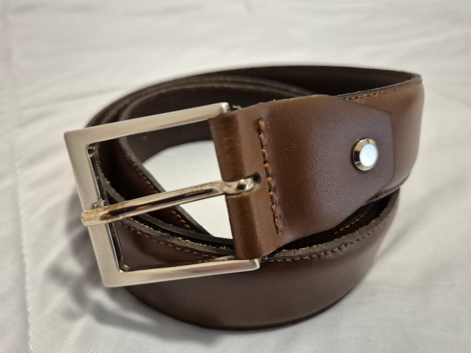 suitsupply riem, Kleding | Heren, 95 tot 105 cm, Bruin, Echt leder, Ophalen of Verzenden