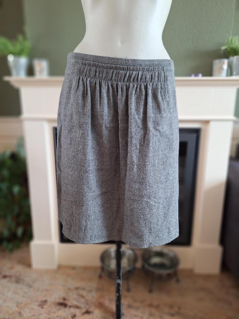 Bogner grijze wollen gevoerde rok M 38, Kleding | Dames, Maat 38/40 (M), Bogner, Ophalen of Verzenden, Zo goed als nieuw