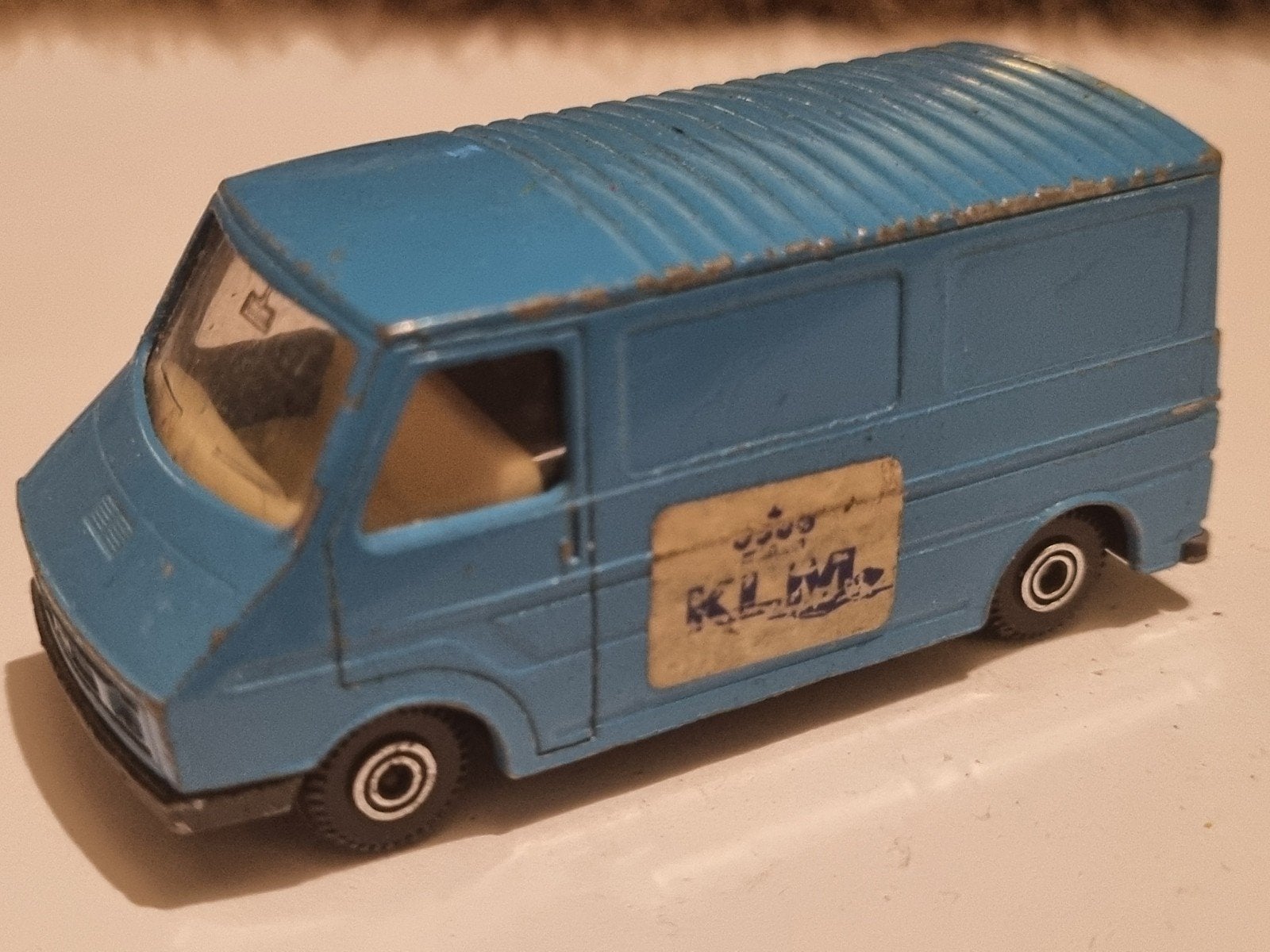 Vintage A.S.I. Holland Fiat 242 KLM Bestelbusje - Blauw, Ophalen of Verzenden