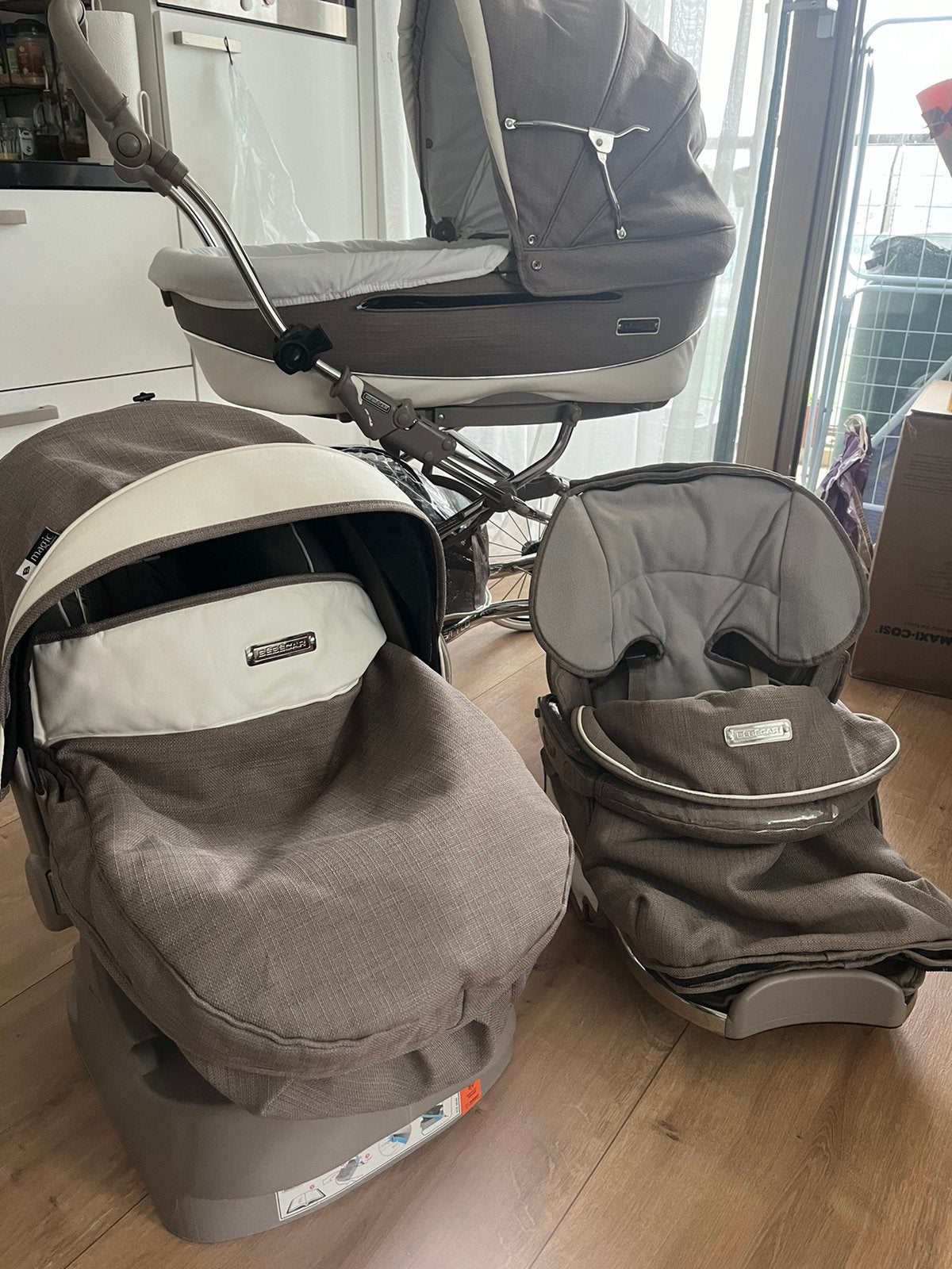 Bebecar stroller + car seat, Ophalen, Gebruikt, Overige merken