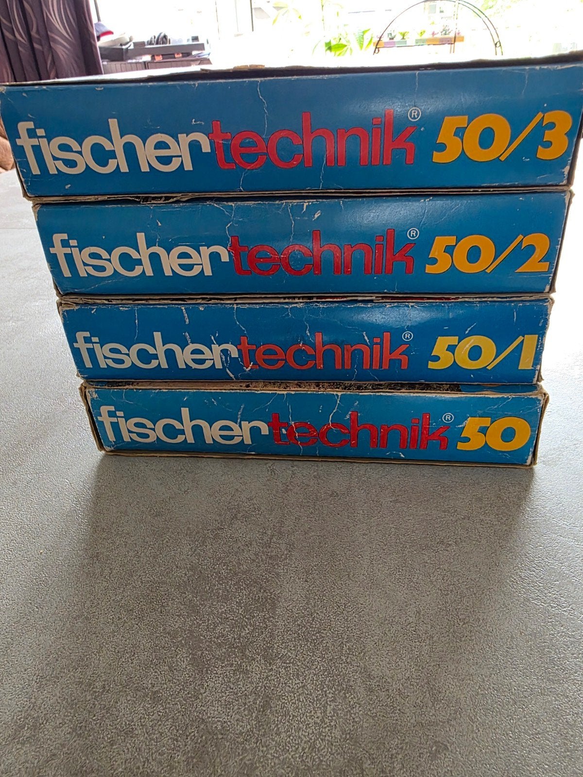 Fischertechnik basis. 50/0, 50/1, 50/2, 50/3 Bouwdozen Set, Ophalen of Verzenden, Gebruikt