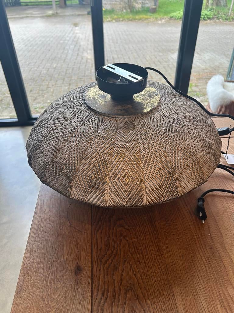 Nieuwe Lavello wandlamp - Antiek goud-wit, Ø44cm, Huis en Inrichting, Ophalen, Nieuw, Metaal