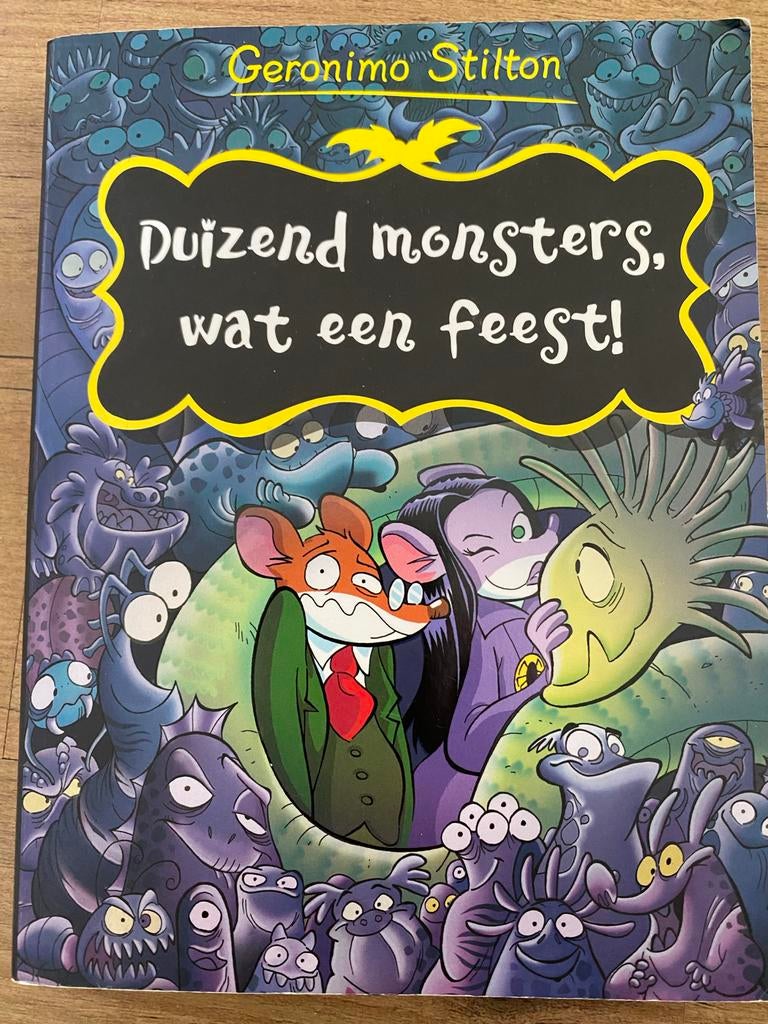 Geronimo Stilton: Duizend monsters, wat een feest!, Ophalen of Verzenden, Zo goed als nieuw