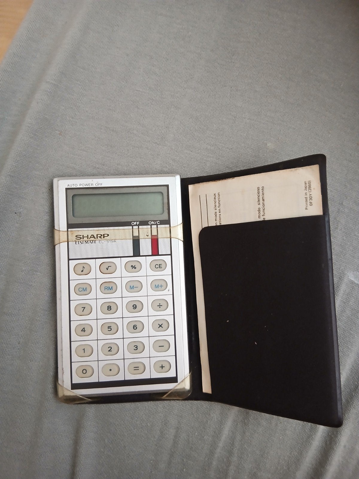 rekenmachine EL-819A, Ophalen