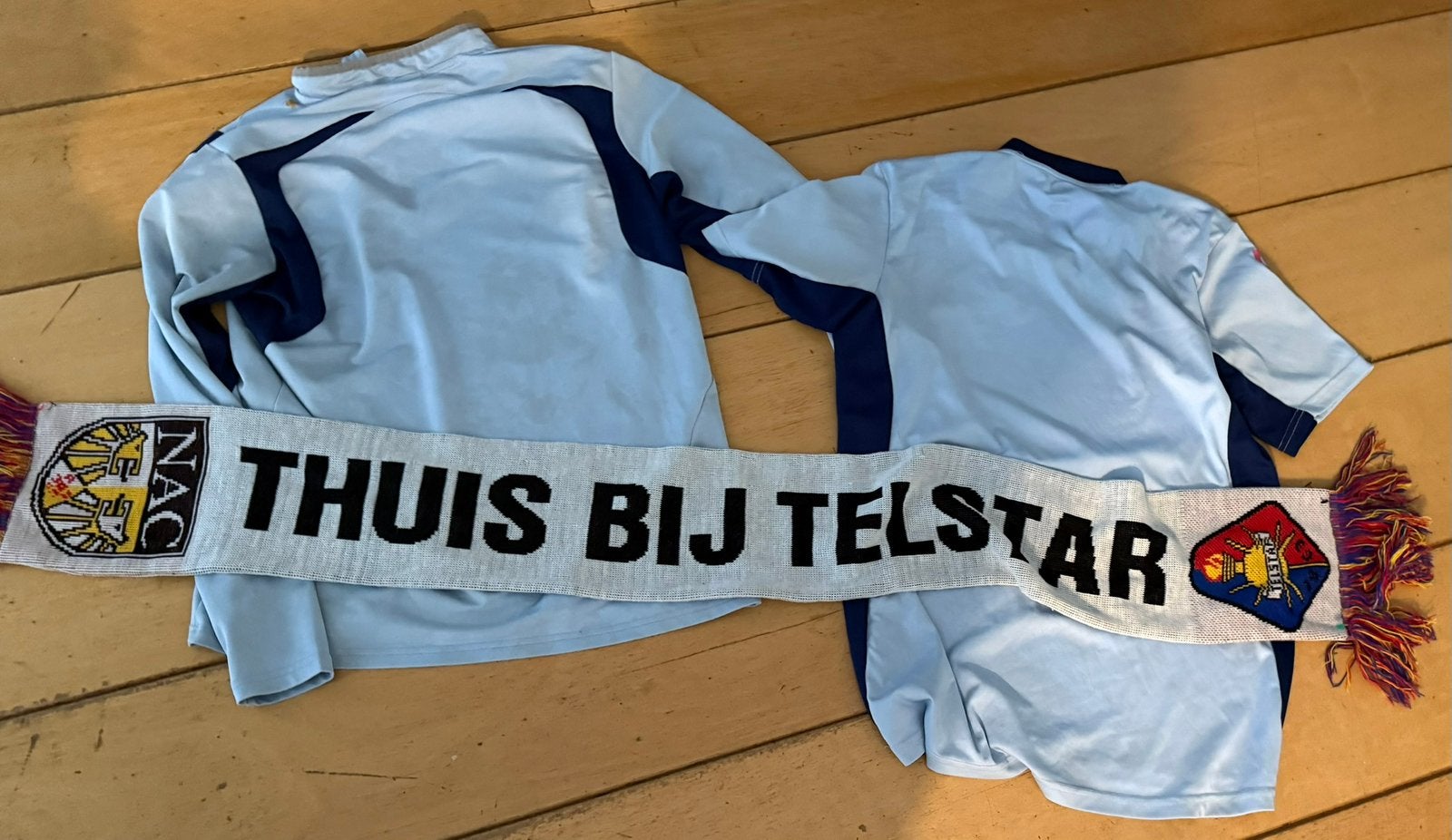 Telstar voetbal/trainingsshirts en sjaal (Telstar-NAC), Verzamelen, Sportartikelen en Voetbal, Ophalen of Verzenden, Gebruikt