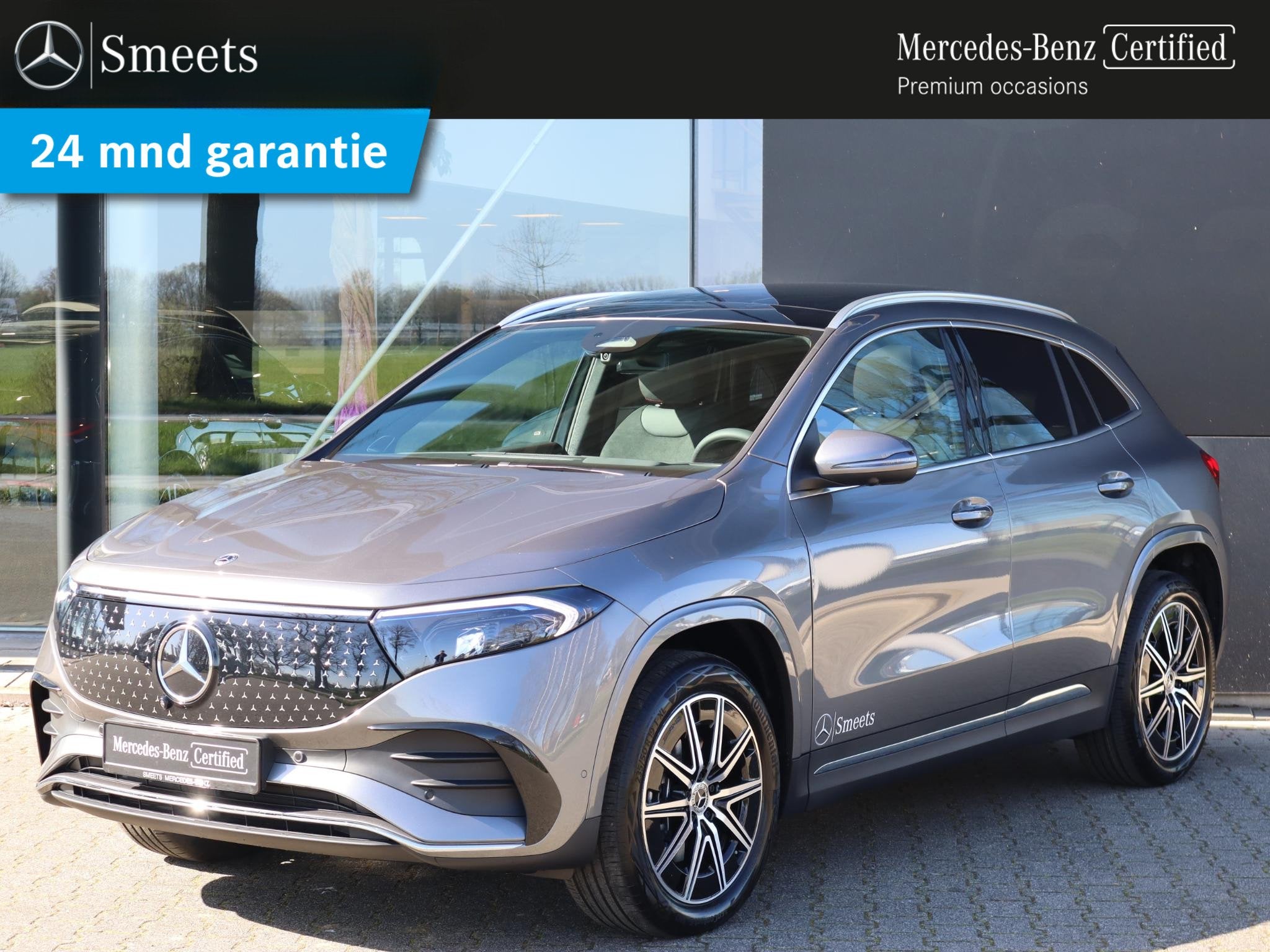 Mercedes-Benz EQA 250+ Business Solution AMG 71 kWh, 445 min, SUV of Terreinwagen, Zilver of Grijs, 1500 kg