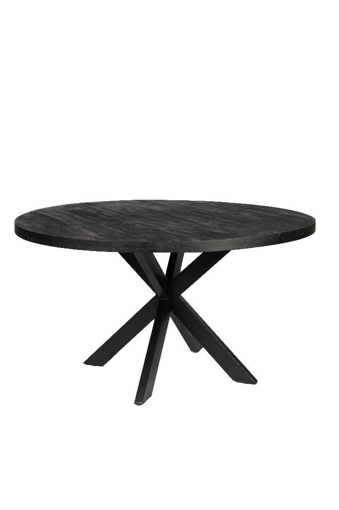 Zita Home eettafel 140cm rond NIEUW met metaal onderstel