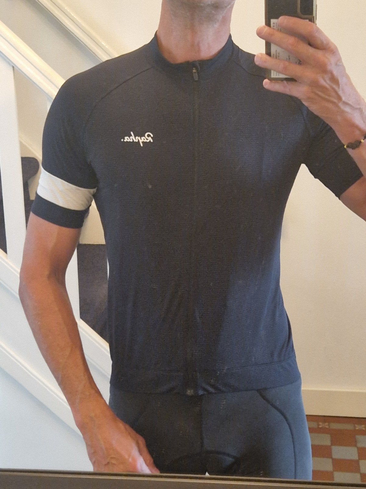 Rapha shirt XL in prima staat zwart / wit, Zwart, Rapha, Maat 56/58 (XL), Ophalen of Verzenden