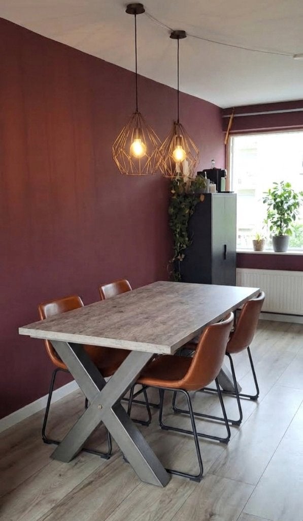 Eettafel, Ophalen, Overige materialen, 50 tot 100 cm, 150 tot 200 cm