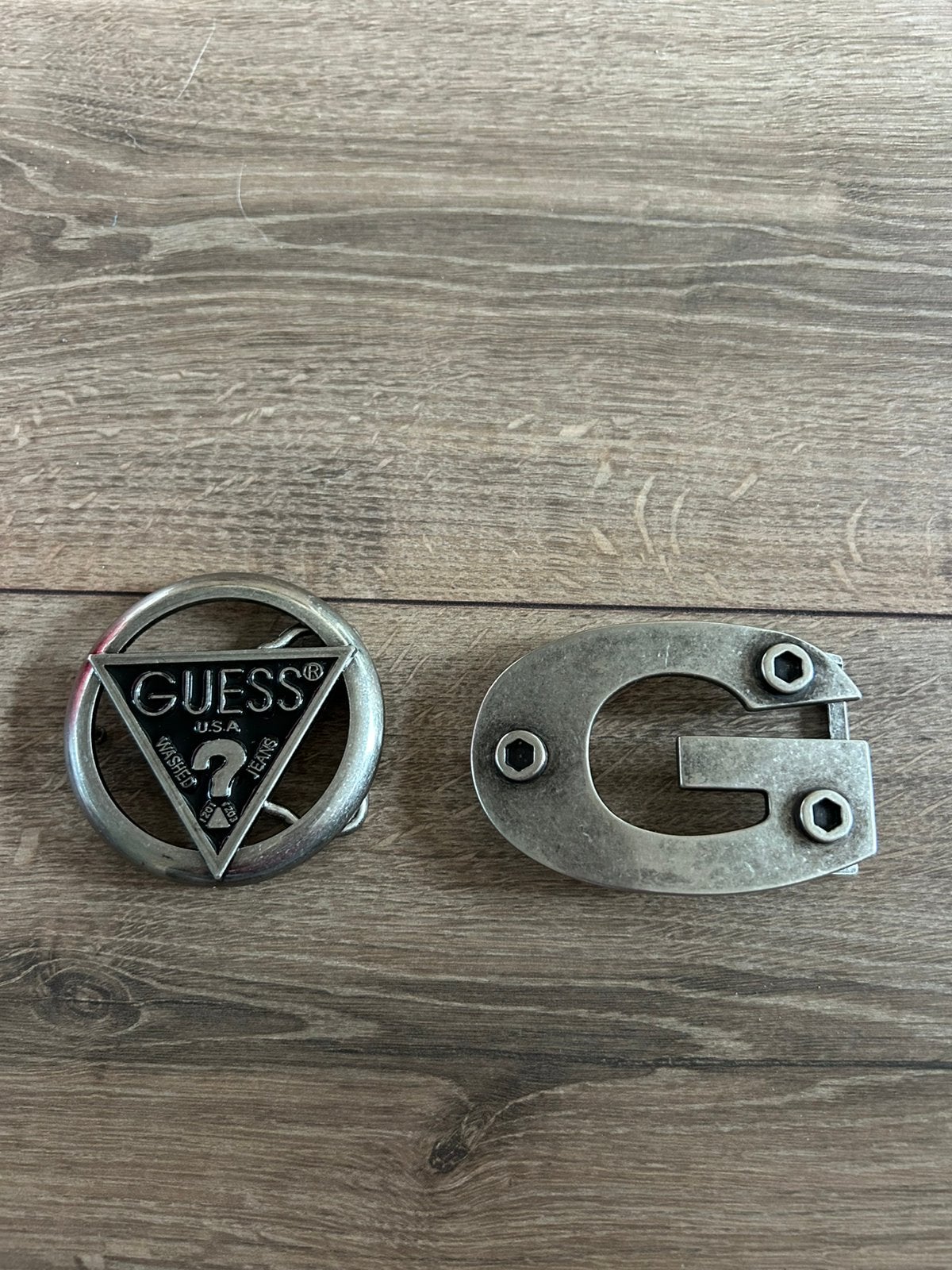 Guess gespen (2 stuks), Ophalen of Verzenden, Zo goed als nieuw, Losse buckle of gesp
