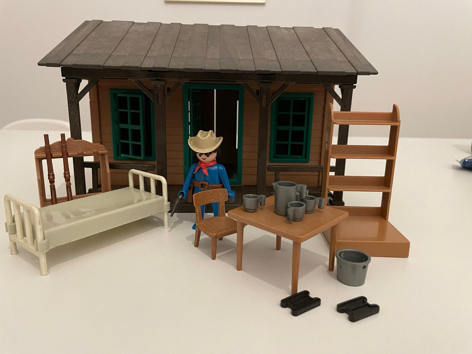 Vintage Playmobil 3427 Western Boerderij 1976 - Zeldzaam, Gebruikt, Gebouw, Complete set, Historisch