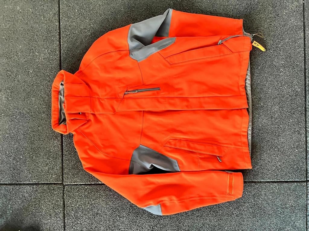 Salomon ski jas oranje/grijs maat M, Salamon, Maat 48/50 (M), Ophalen of Verzenden, Gedragen