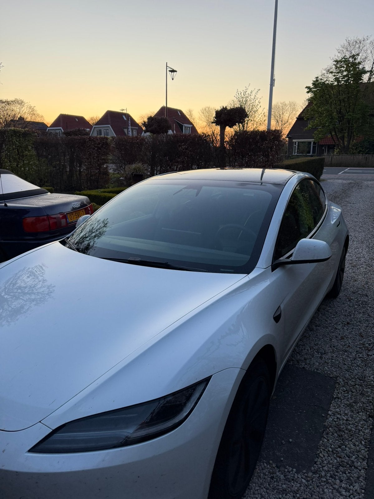 Tesla Model 3 Highland december 2023 Wit, Auto's, Tesla, Automaat, Achterwielaandrijving, Zwart, 1736 kg