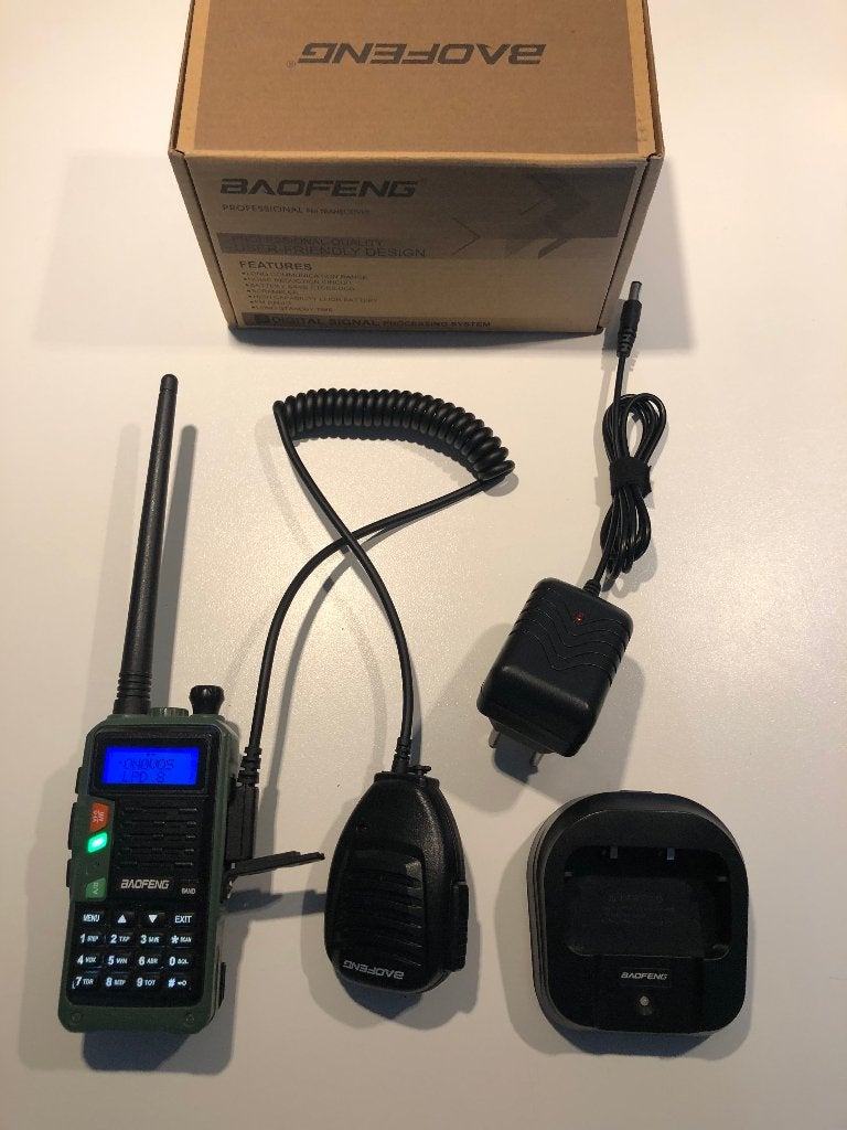 Baofeng UV9R Portofoon 10W met Speaker Mike, Telecommunicatie, Portofoons en Walkie-talkies, Ophalen of Verzenden, Zo goed als nieuw