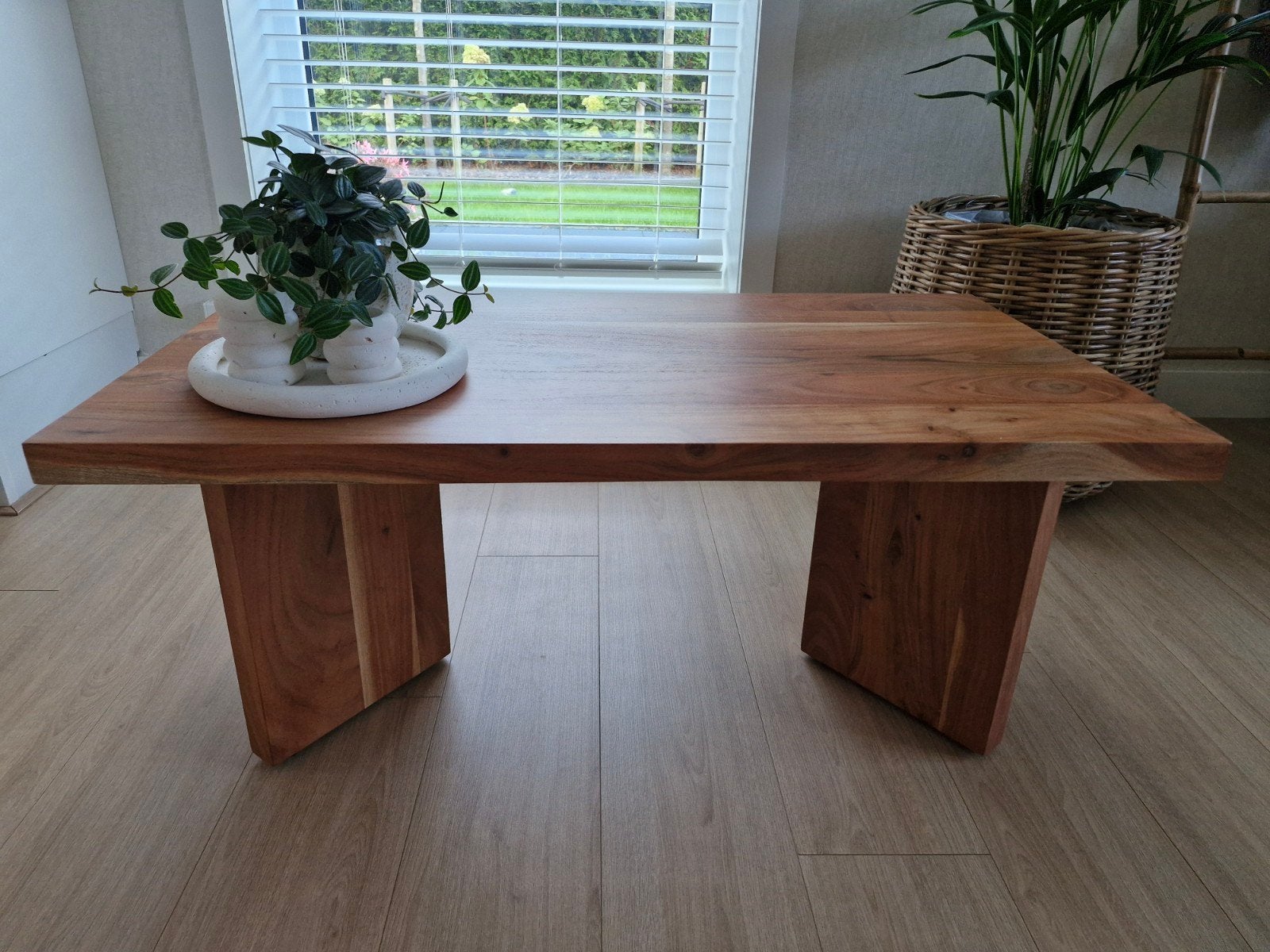 Nous Living salontafel 'mace' 100 x 55 x 40, Ophalen, 50 tot 100 cm, 50 tot 100 cm, Zo goed als nieuw