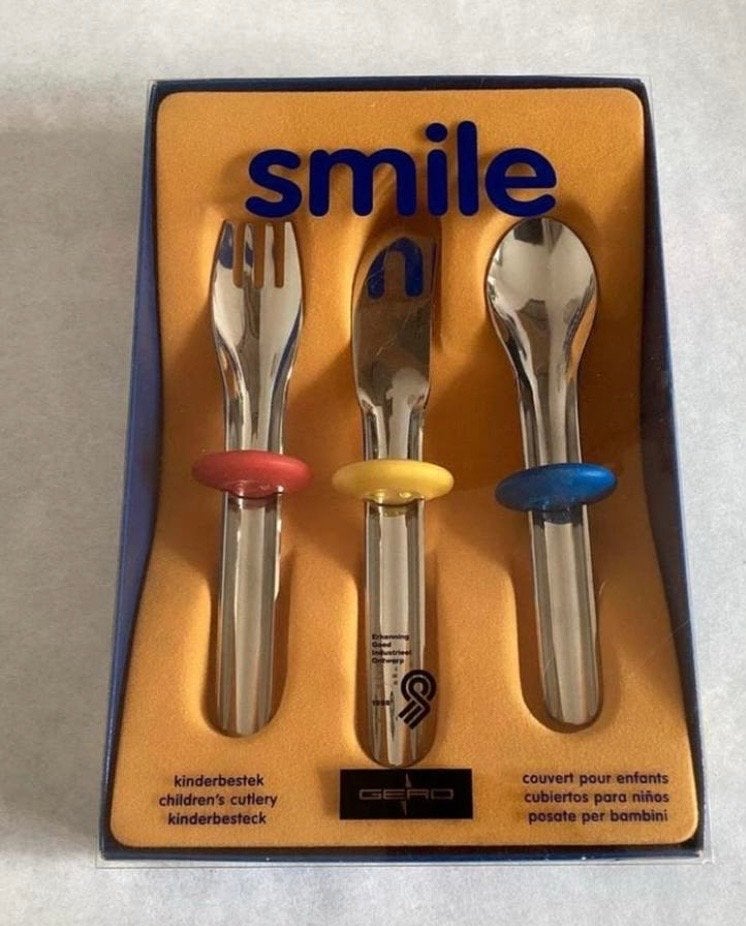 Gero Smile Kinderbestek, 3-delig en nieuw in doos, Ophalen of Verzenden, Nieuw