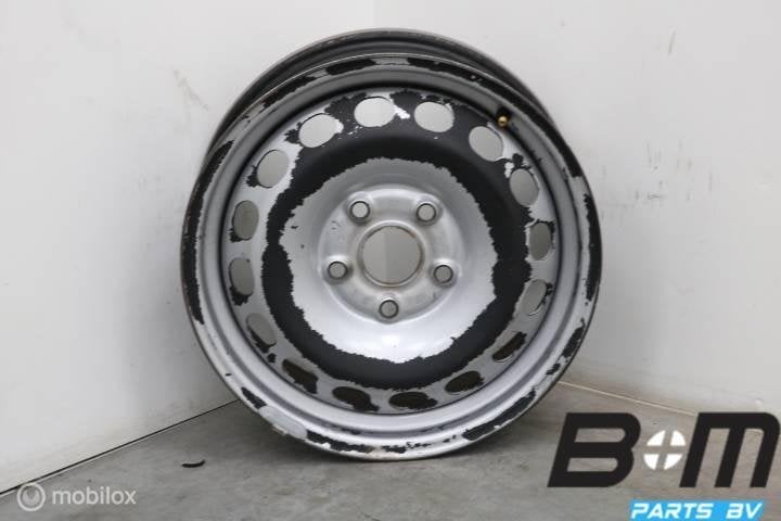 1 losse 15 inch stalen velg VW Caddy 2K0601027B, Gebruikt, Velg(en)