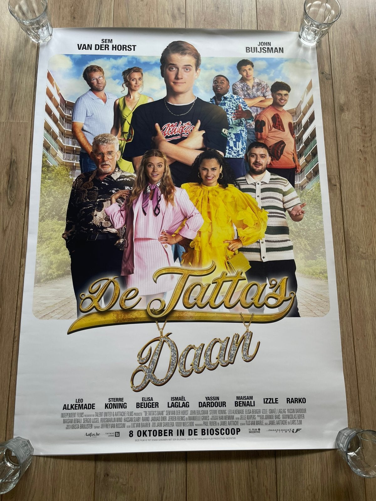Filmposter De Tatta’s Daan 100 x 70 cm dubbelzijdig, Verzamelen, Ophalen of Verzenden, Zo goed als nieuw, Deurposter of groter