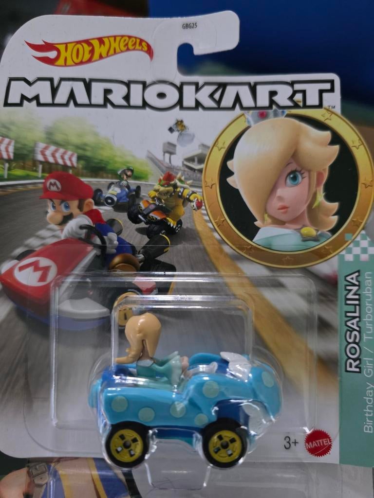 Hot Wheels Mario Kart Rosalina Turboruban, Matel, Onbekend, Nieuw, Ophalen of Verzenden