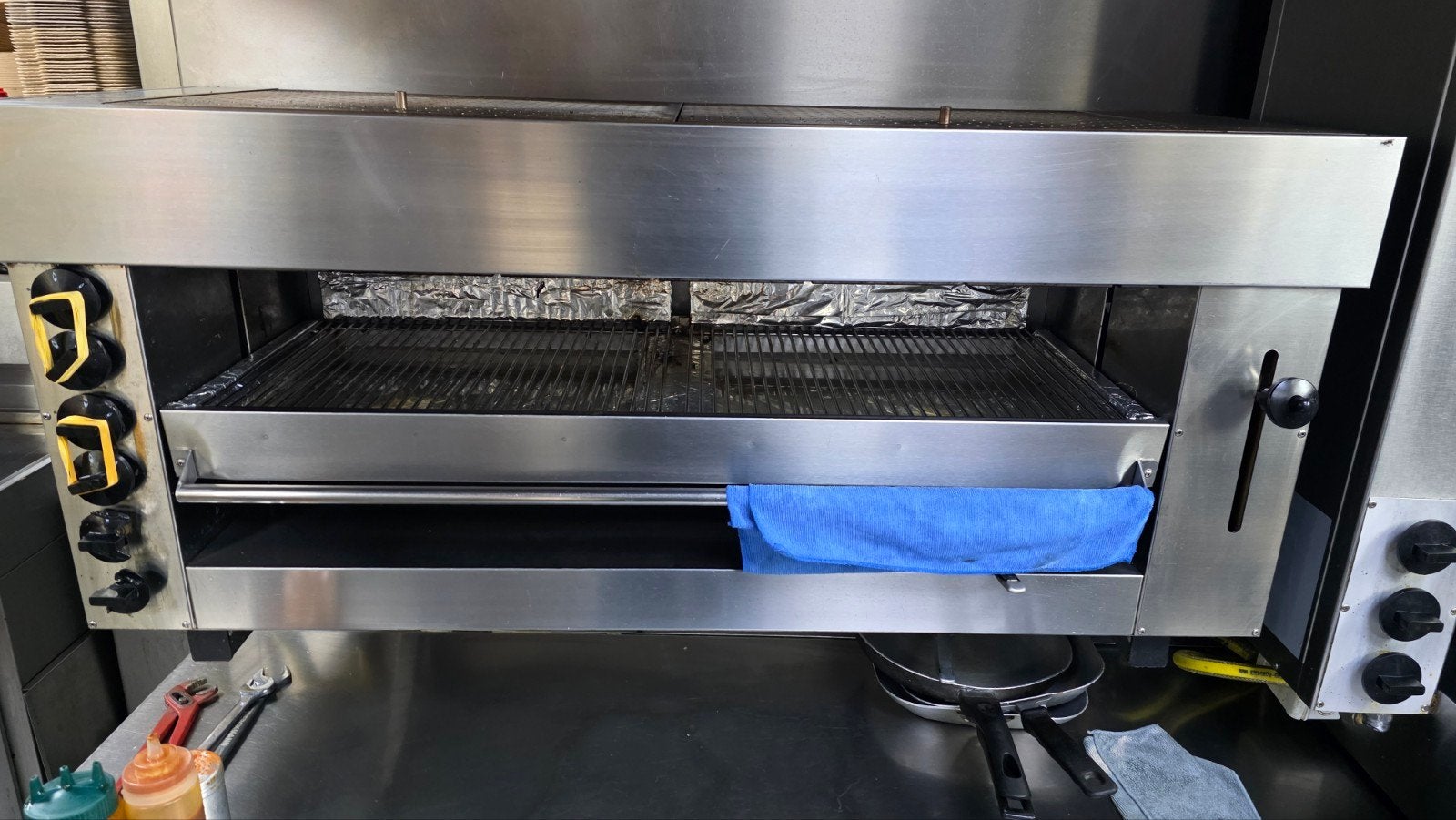 Professionele Horeca Salamander Grill - RVS, Ophalen, Gebruikt, Fornuis, Frituur en Grillen
