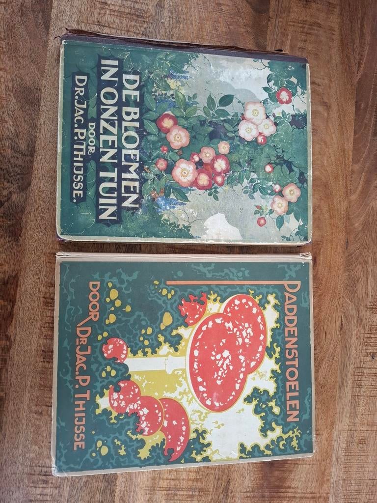 2x Dr. Jac. P. Thijsse illustratie boeken jaren 20.Verkade, Boeken, Ophalen of Verzenden