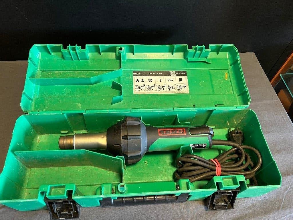 Leister Triac AT Heteluchtpistool met Koffer Hot Air Tool, Ophalen of Verzenden, Zo goed als nieuw, Overige typen