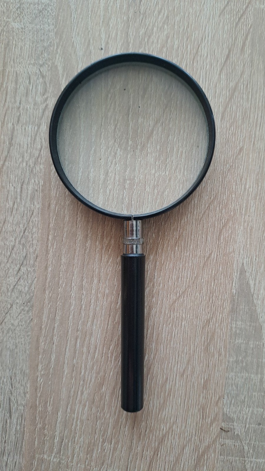 Vergrootglas met zwart handvat, Ophalen of Verzenden, Gebruikt, Vergrootglas of Loep