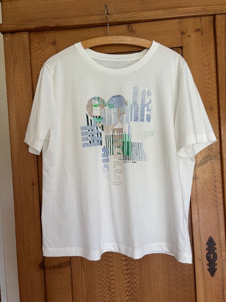 Marccain T-shirt N4, Kleding | Dames, Maat 38/40 (M), Verzenden, Wit, Nieuw