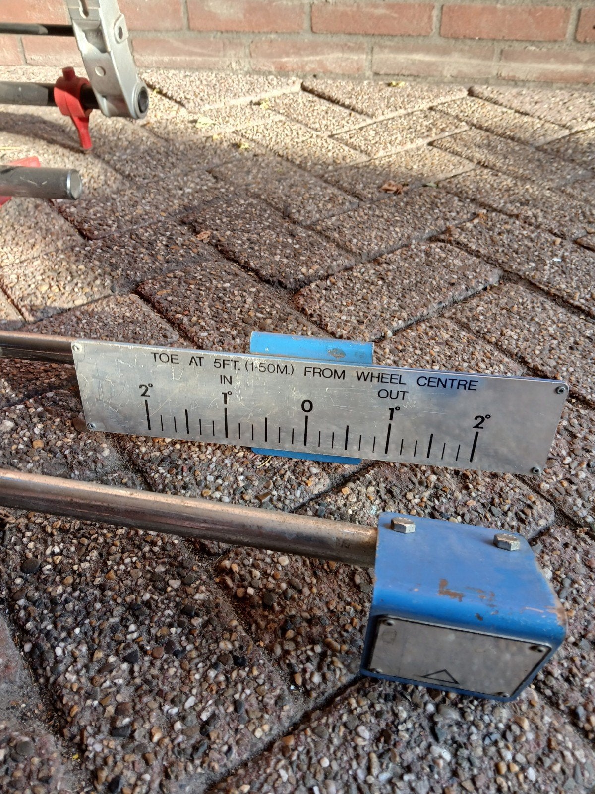 Ouderwetse uitlijnapparatuur, Auto diversen, Autogereedschap, Ophalen, Gebruikt