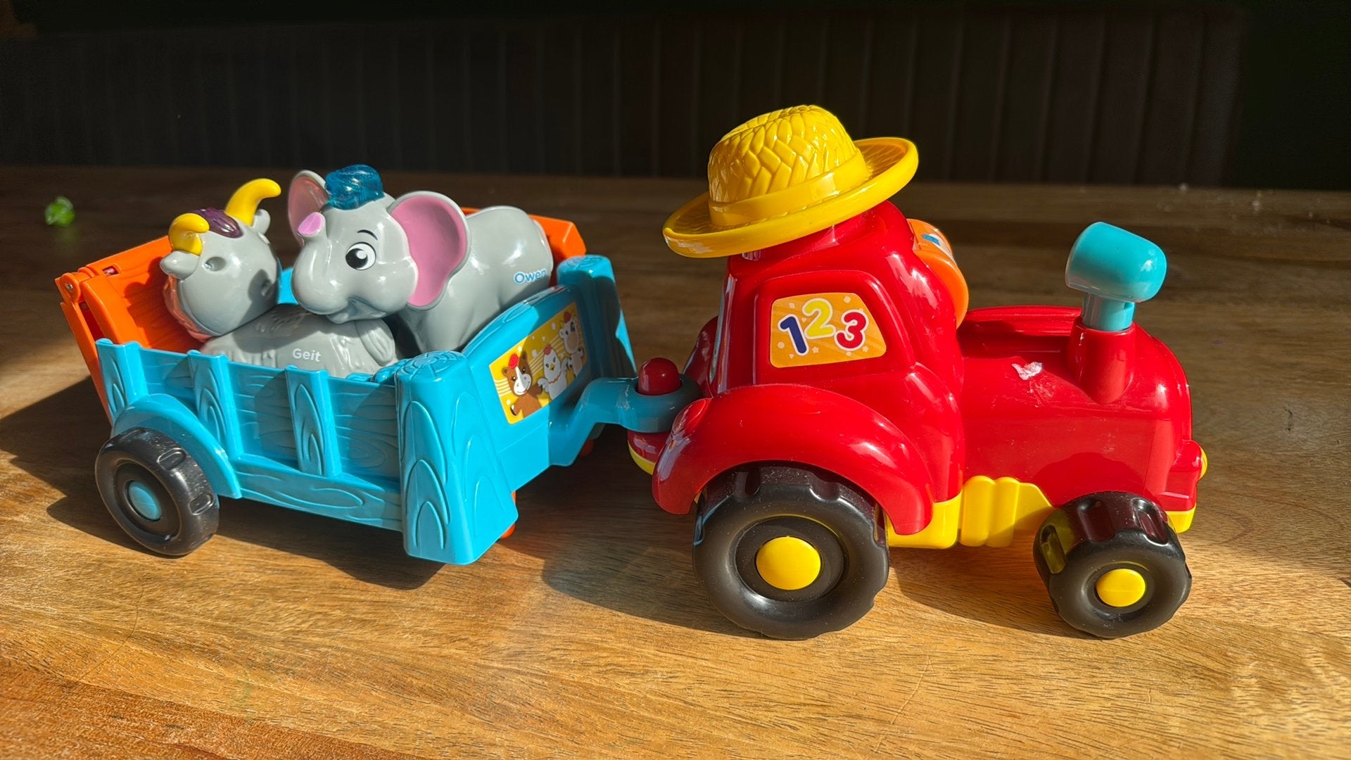 VTech Toet Toet Auto's Tractor met aanhanger en dier, Ophalen, Gebruikt, 2 tot 4 jaar