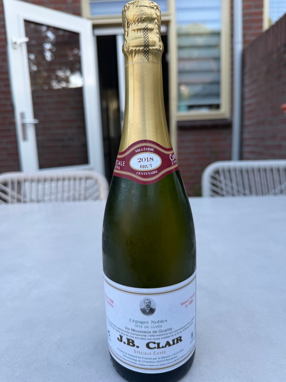 J.B. Clair Millésimé 2018 Brut Centenaire Champagne, Ophalen of Verzenden, Nieuw, Frankrijk, Champagne