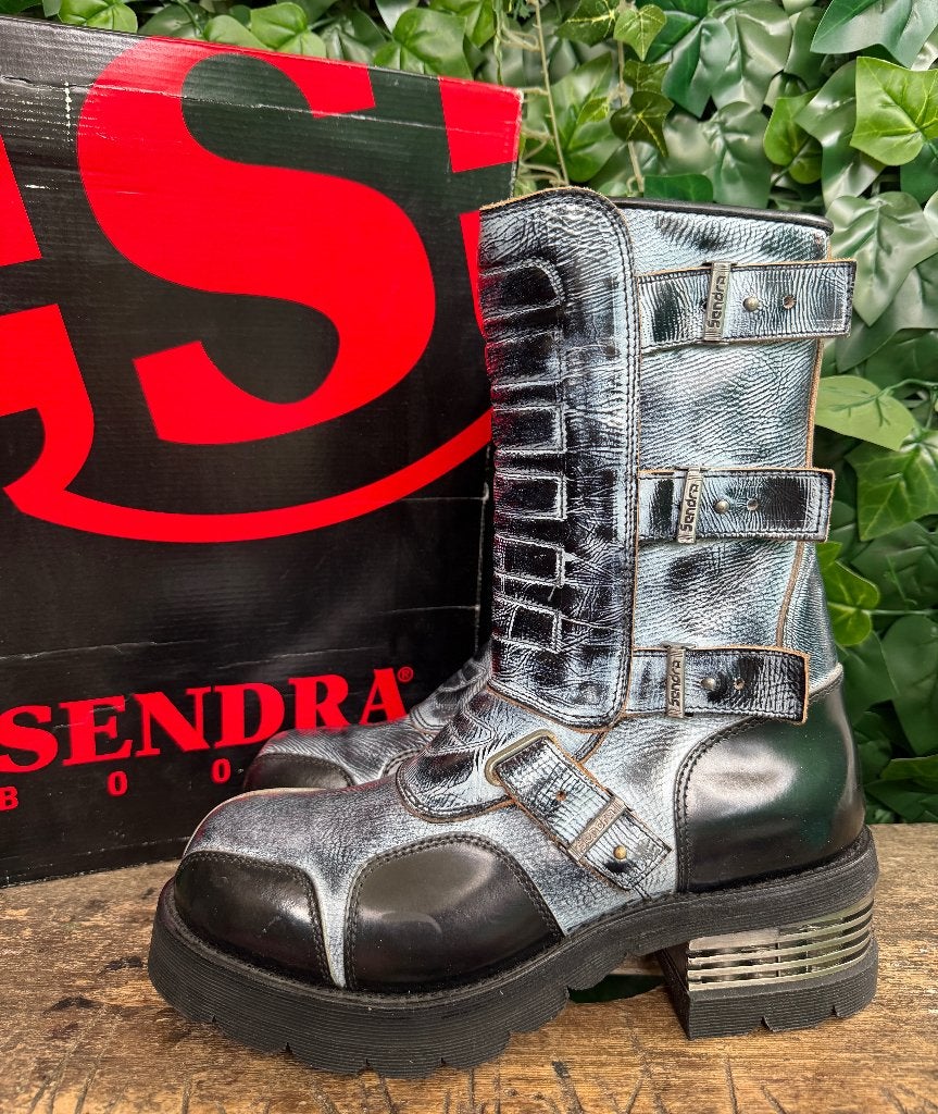 stoere vintage biker boots van Sendra maat 43, Sendra, Blauw, Boots, Nieuw