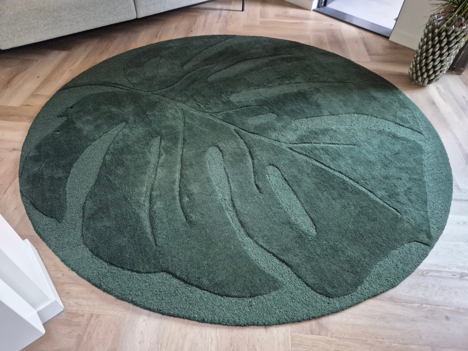vloerkleed 100% wol (250cm), Ophalen, Gebruikt, Rond, 200 cm of meer